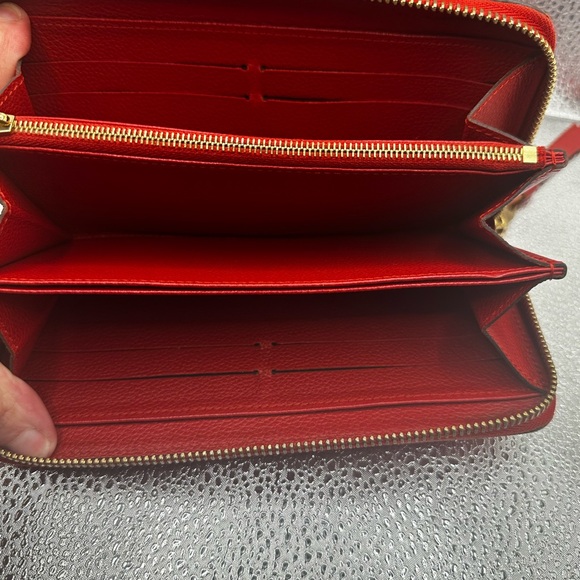 Louis Vuitton red Empreinte leather wallet- ALL INCLUSIVE and No Callouts - Picture 5 of 10
